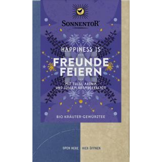 Freunde feiern Tee Happiness is 18x1,5